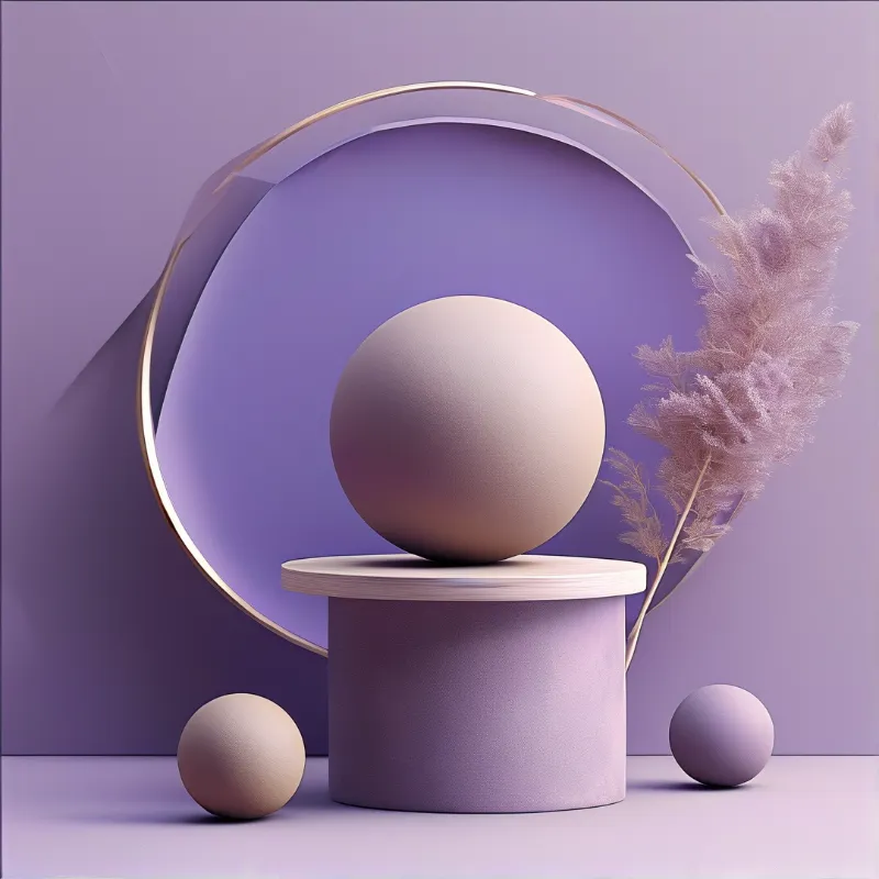 Purple Minimalist Composition