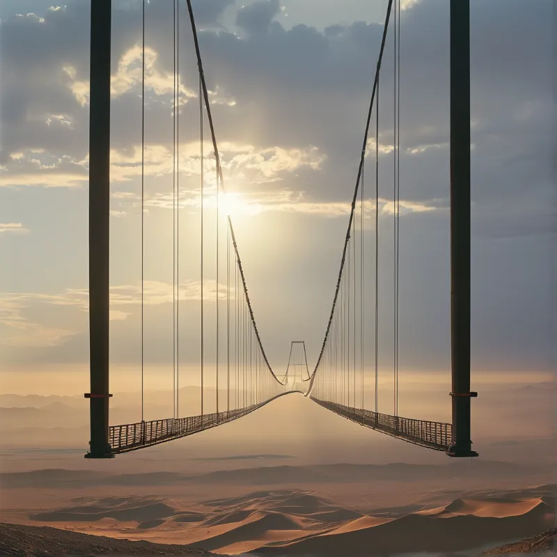 Sunglow Desert Bridge