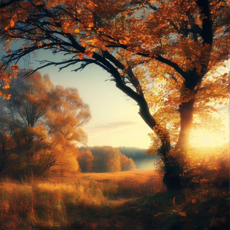 Golden Autumn Landscape