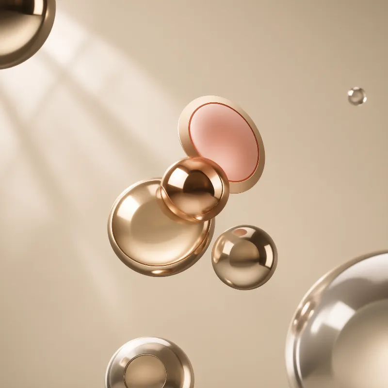 Abstract Gold Geometric Shapes