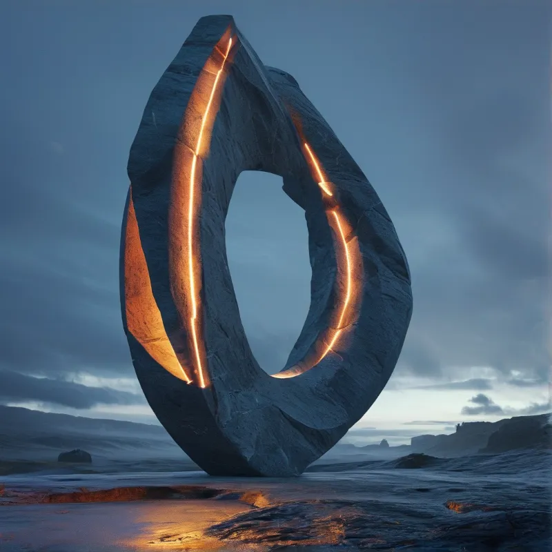 Glowing Stone Monolith