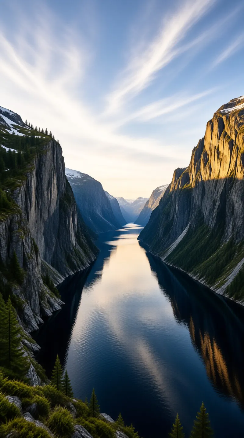 Majestic Golden Fjord
