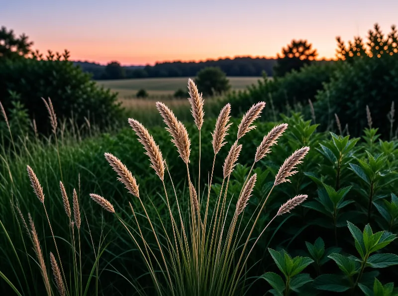 Golden Grass at Sunset