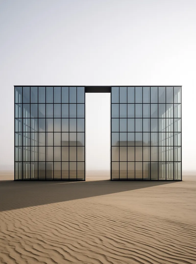 Glass Portal in Desert
