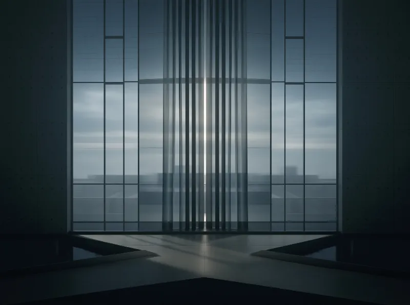 Minimalist Concrete Hall