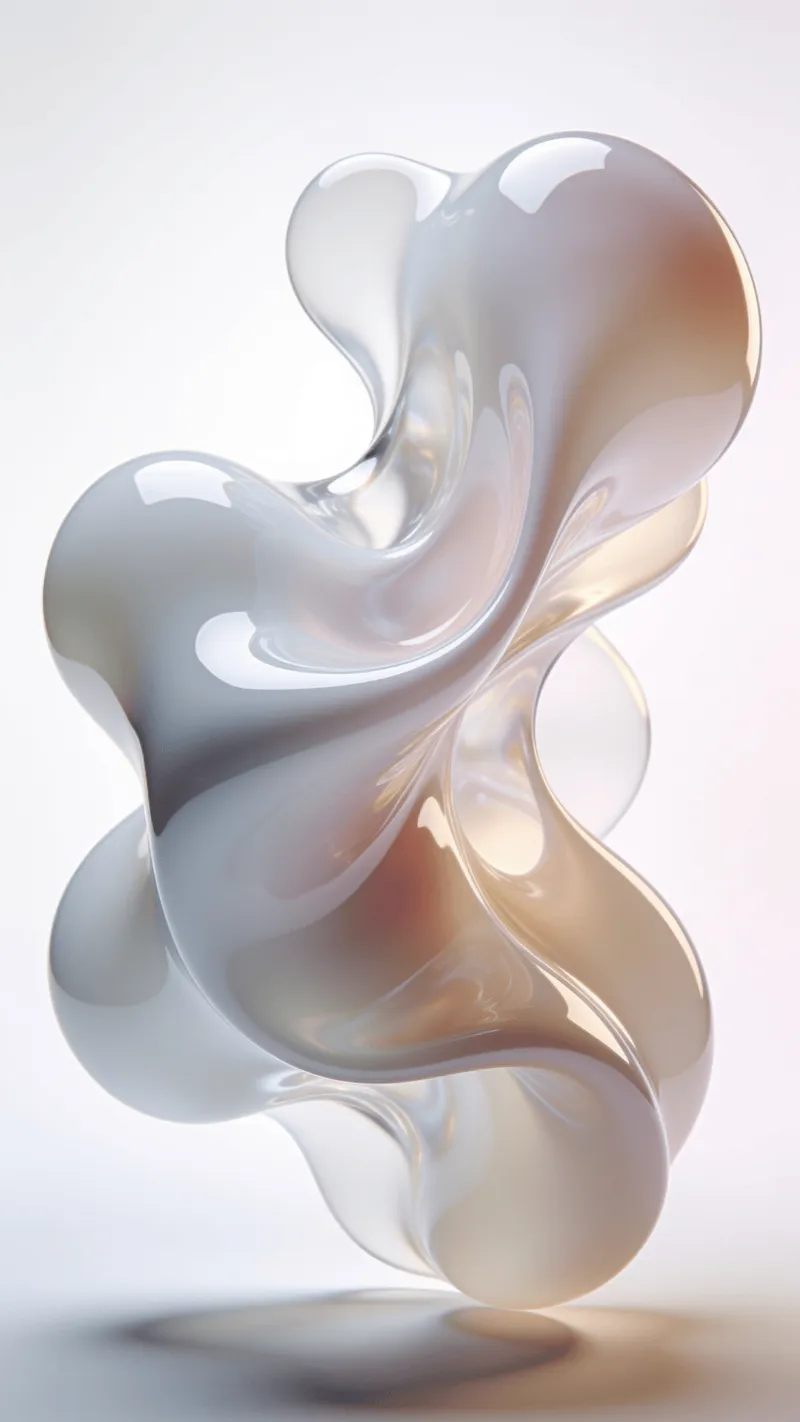 Futuristic, Dreamlike Fluid Blob
