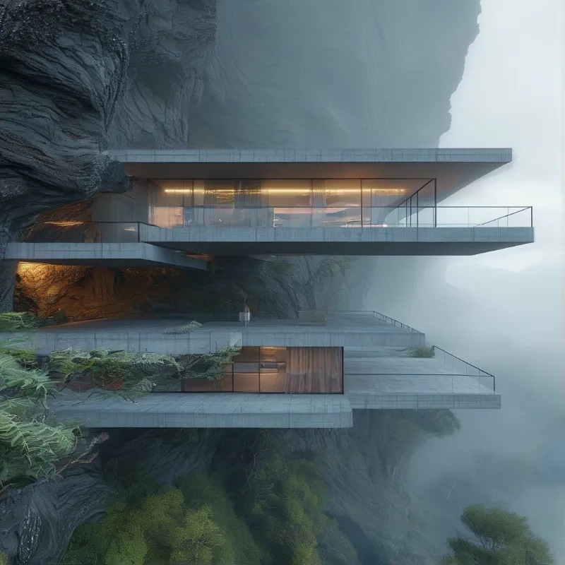 Cliffside Floating Villa