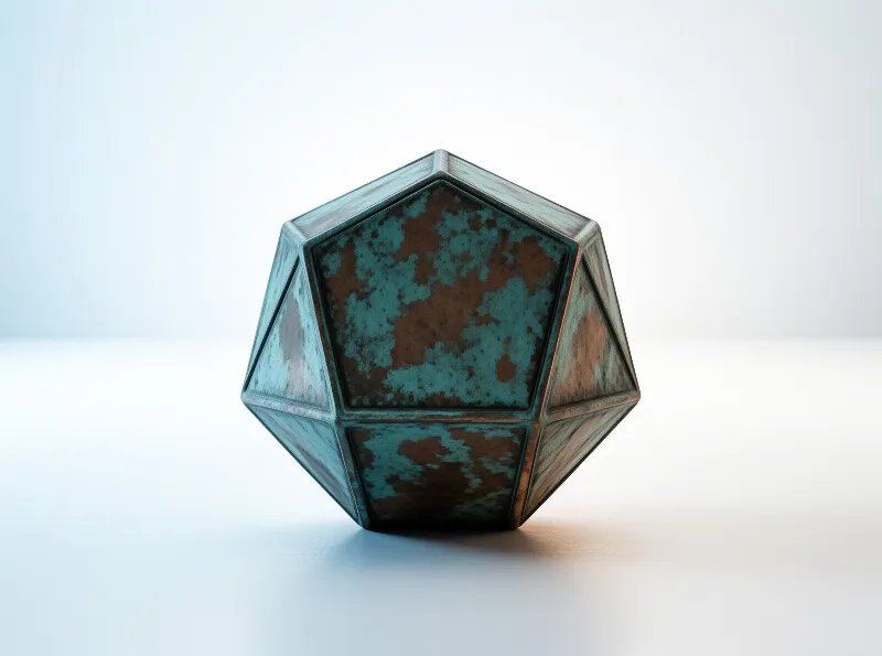 Weathered Metal Polyhedron