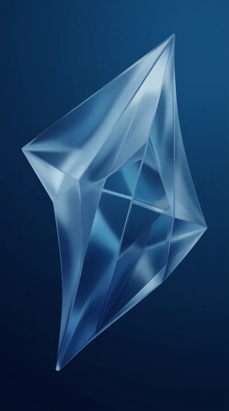 Abstract Blue Geometry