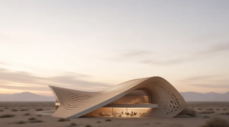 Futuristic Desert Pavilion