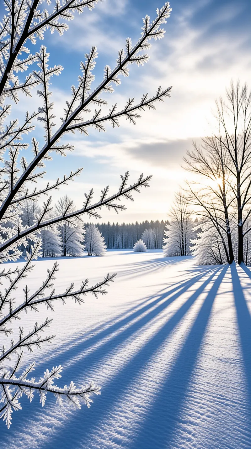 Winter Frosty Landscape
