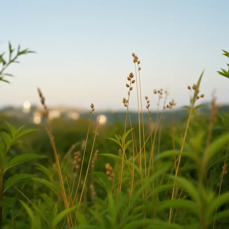 Sunlit Wild Grass