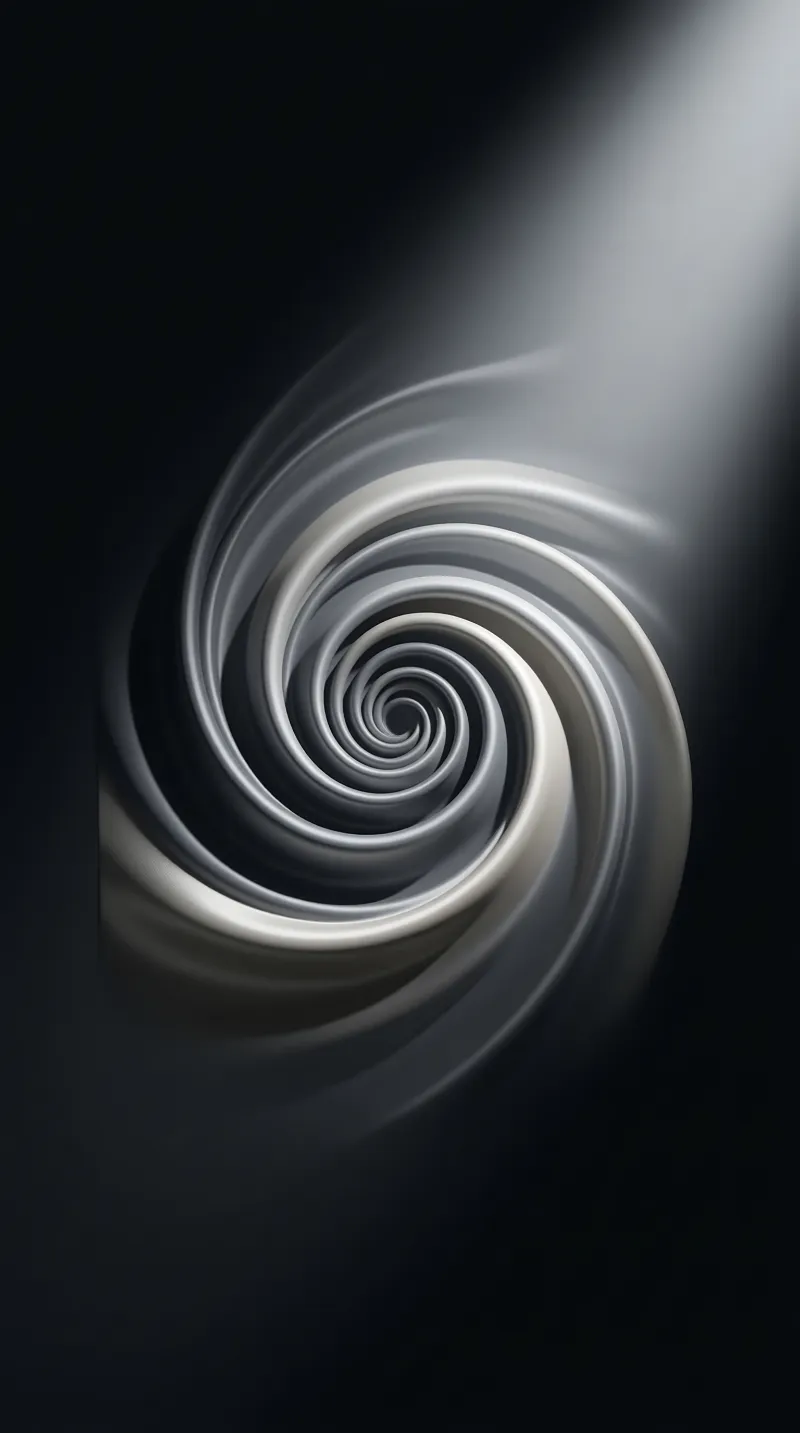 Abstract Metallic Spiral