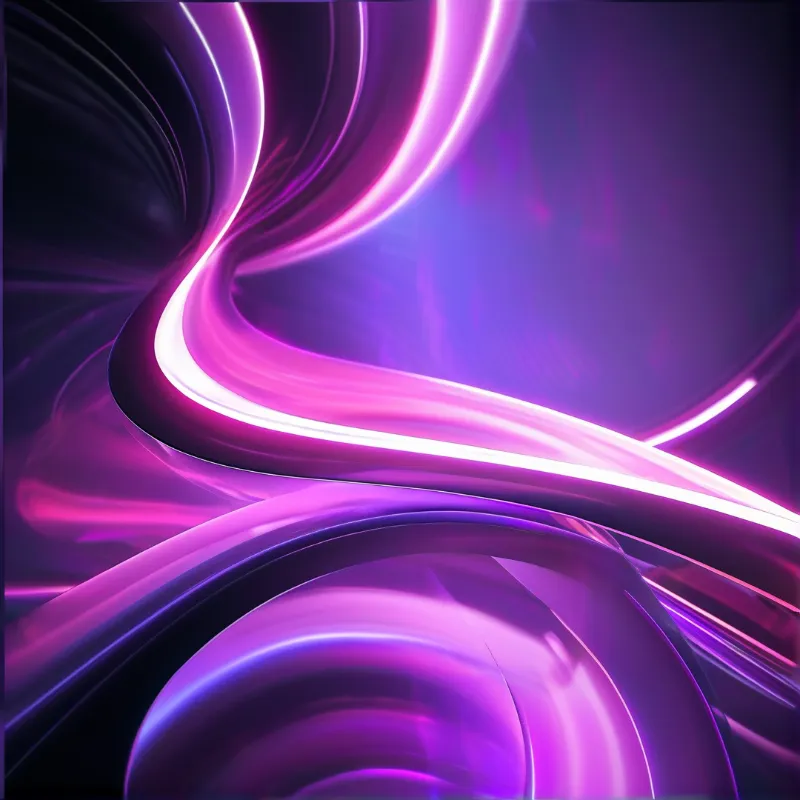 Glowing Abstract Ribbons
