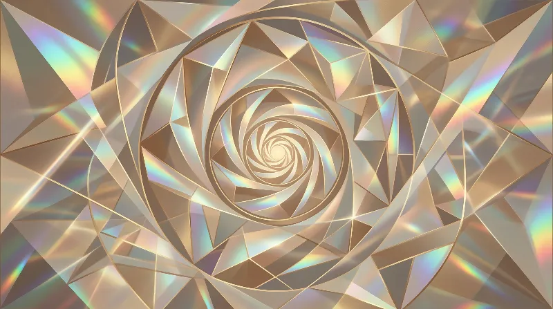 Golden Geometric Spiral