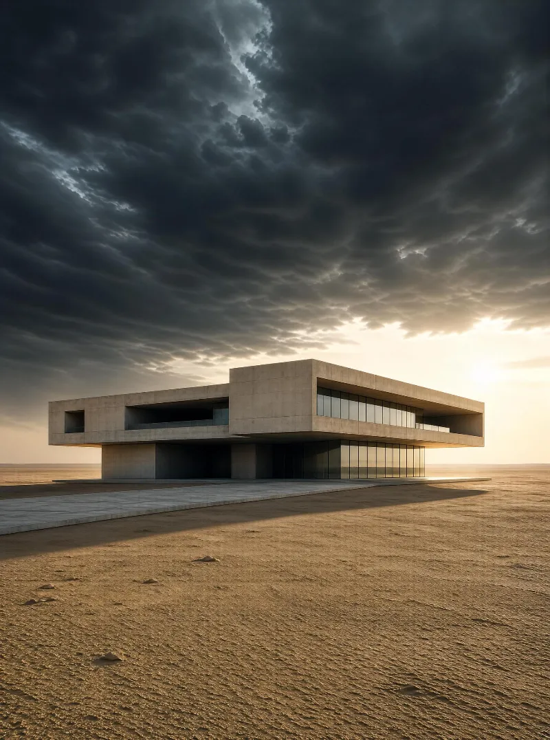 Modern Desert Building