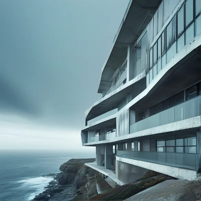 Cliffside Modern Building