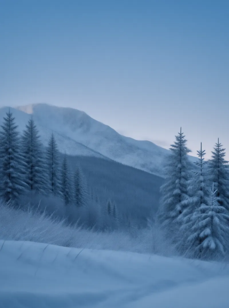 Snowy Winter Mountains