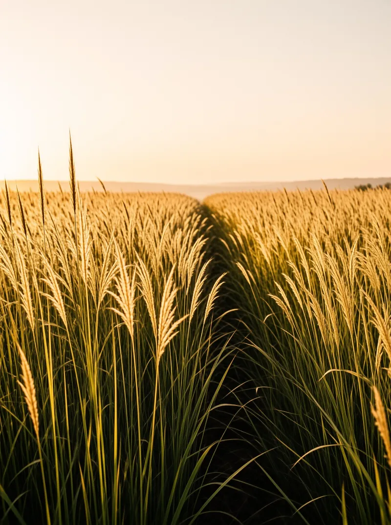 Golden Grass Landscape