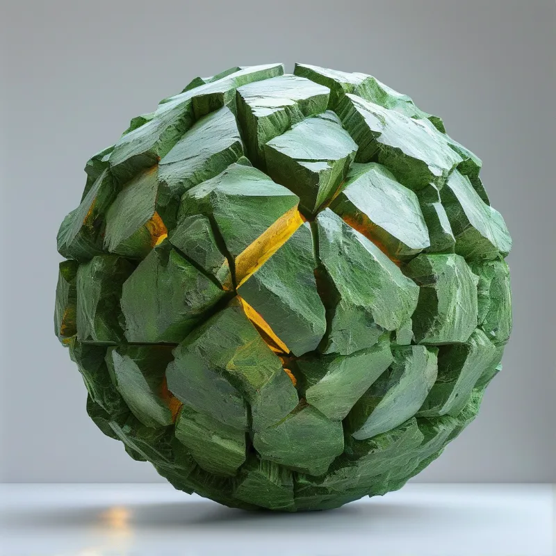 Green Crystal Sphere