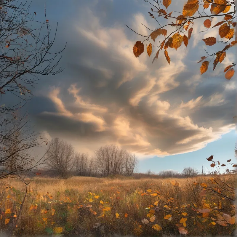 Golden Autumn Landscape