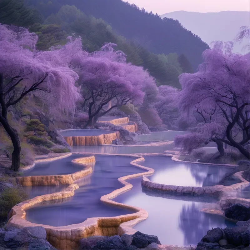 Purple Fantasy Landscape