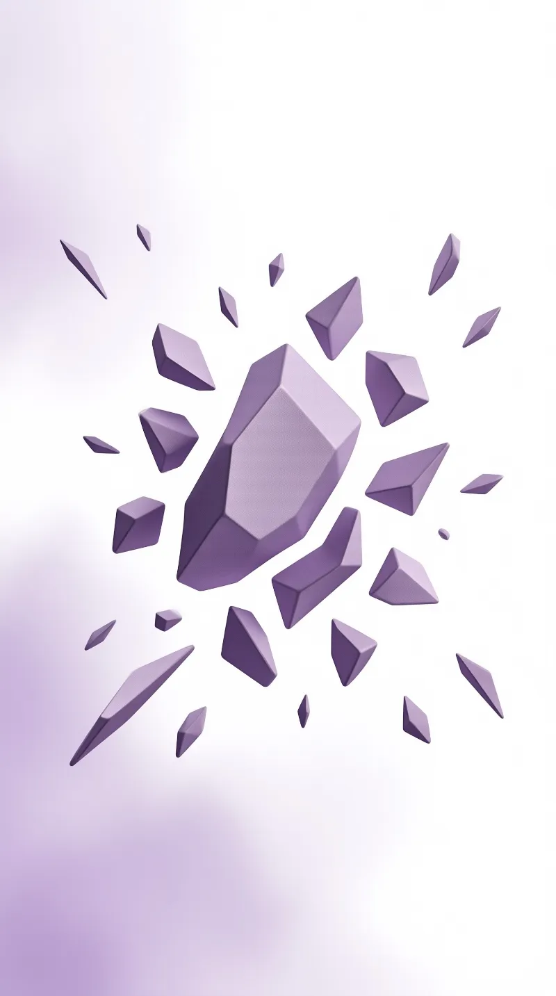 Floating Purple Crystals