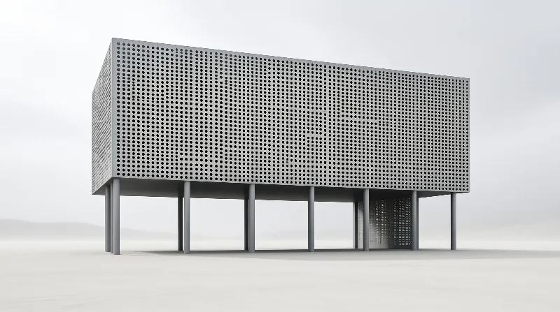 Modern Perforated Building