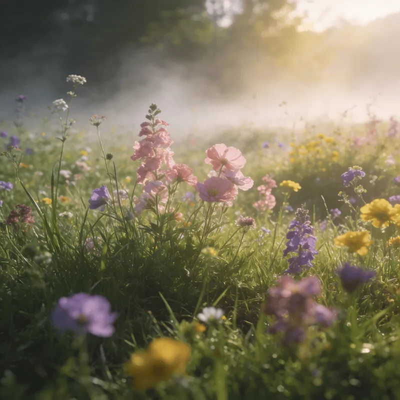 Soft Pastel Spring Landscape