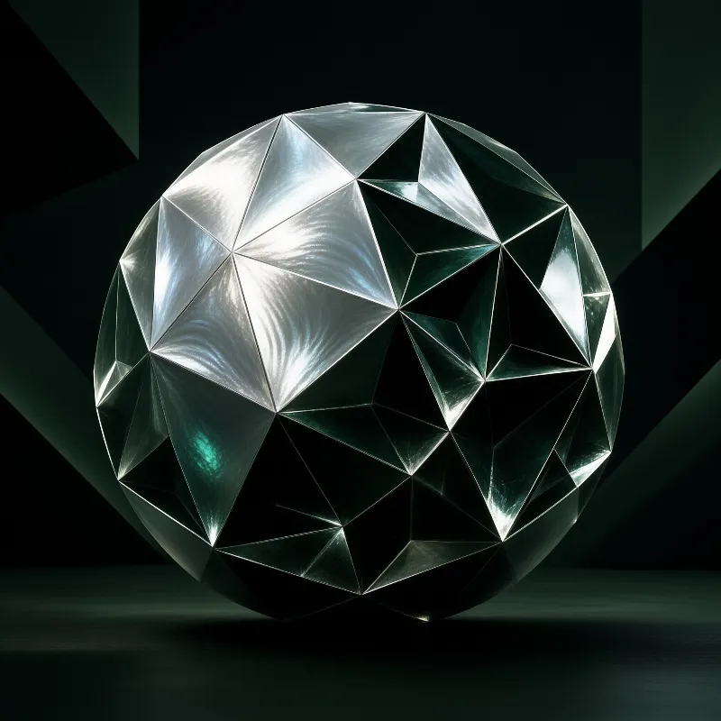 Faceted Metallic Sphere