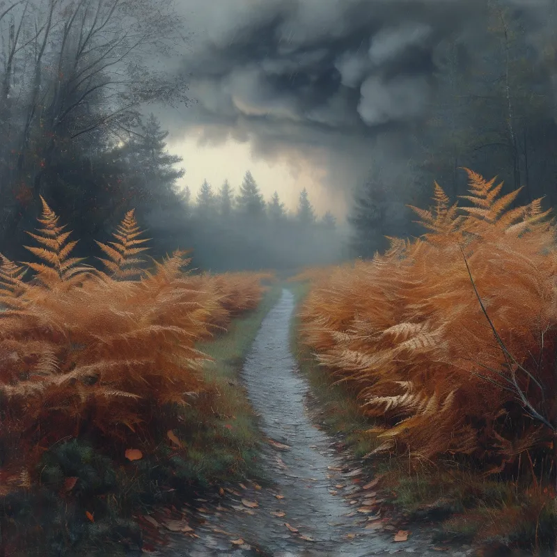Misty Forest Path