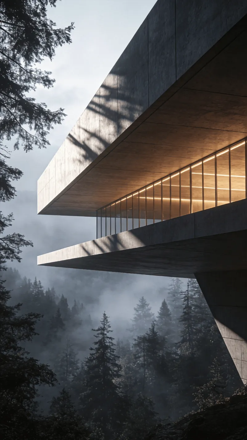 Terminal with Floating Cantilever — Misty Forest