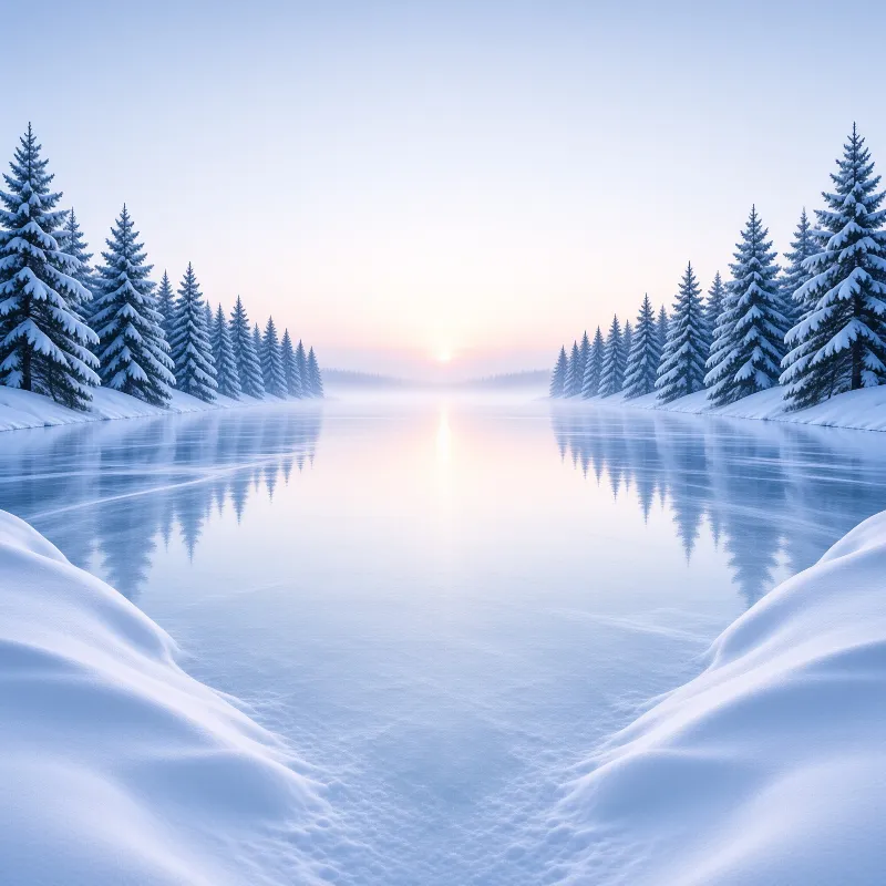 Serene Winter Sunrise