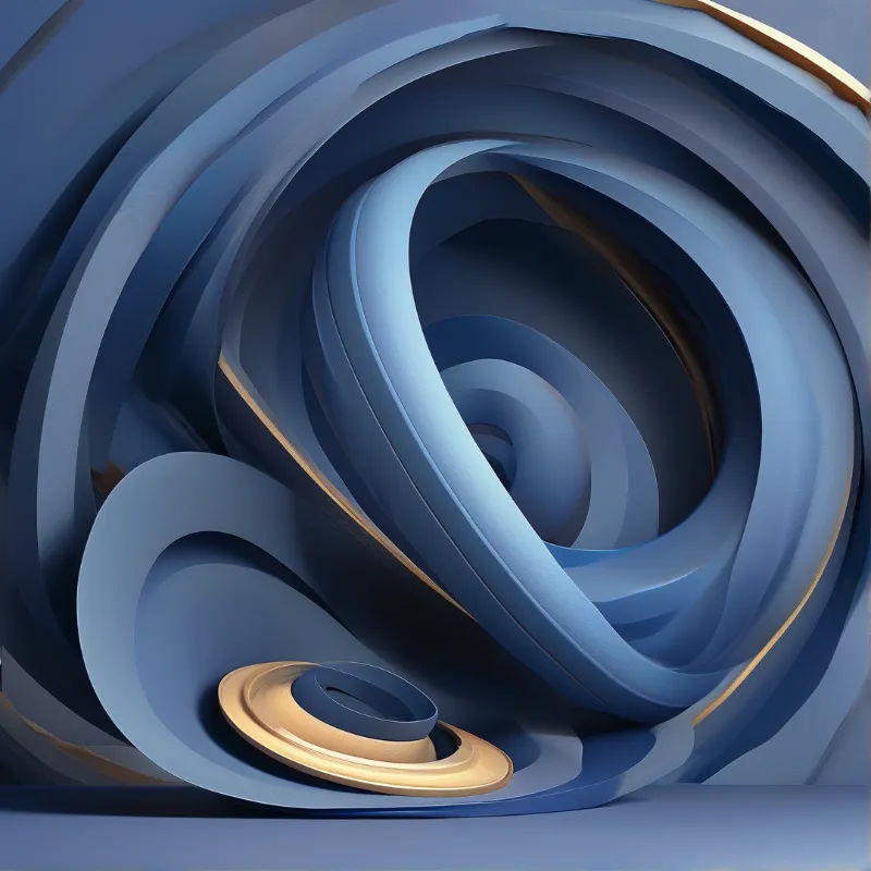 Abstract Blue Swirls
