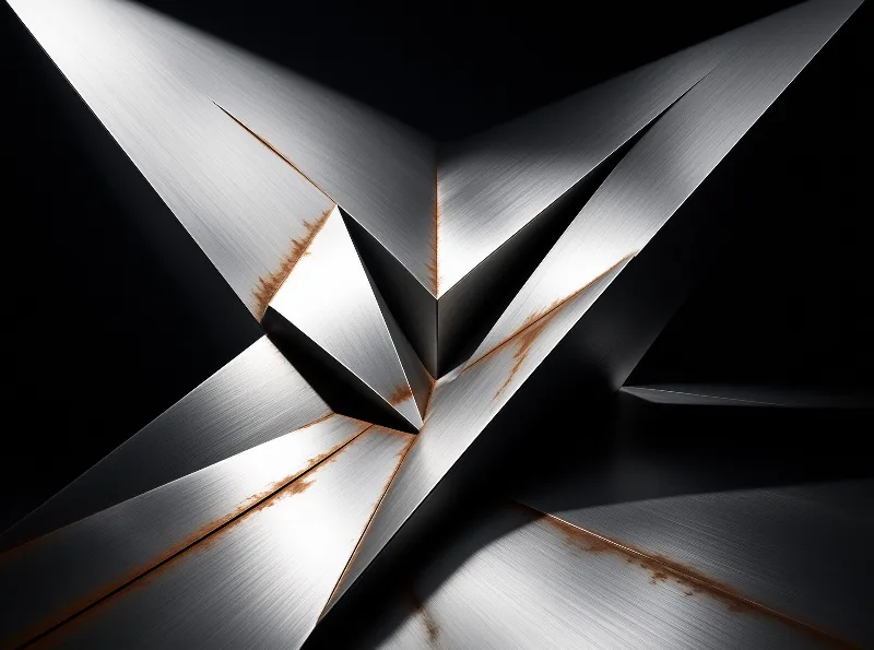 Metallic Star Burst Geometry