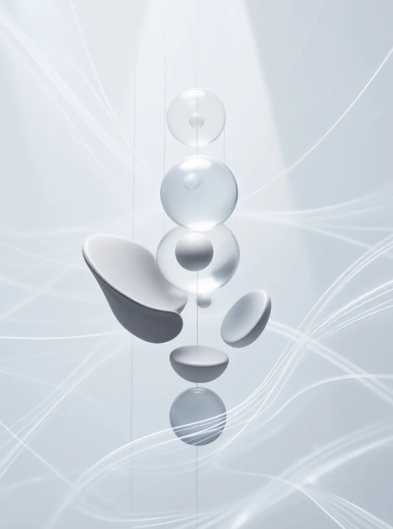 Minimalist 3D Floating Shapes