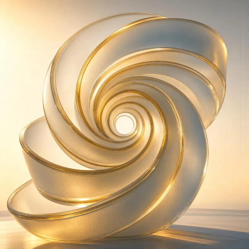 Golden Abstract Spiral