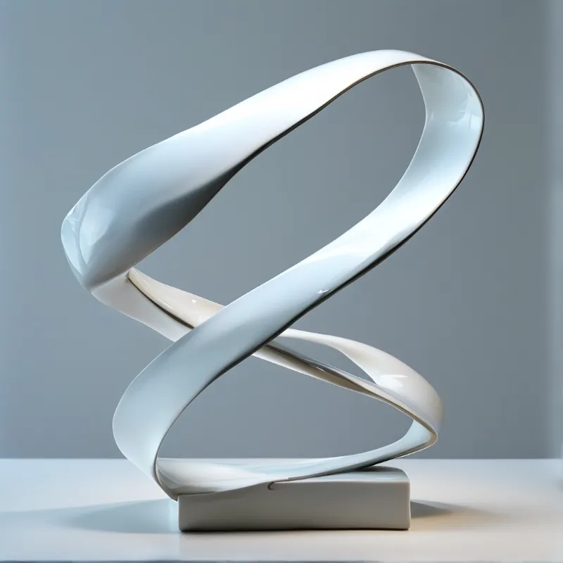 Abstract White Sculpture