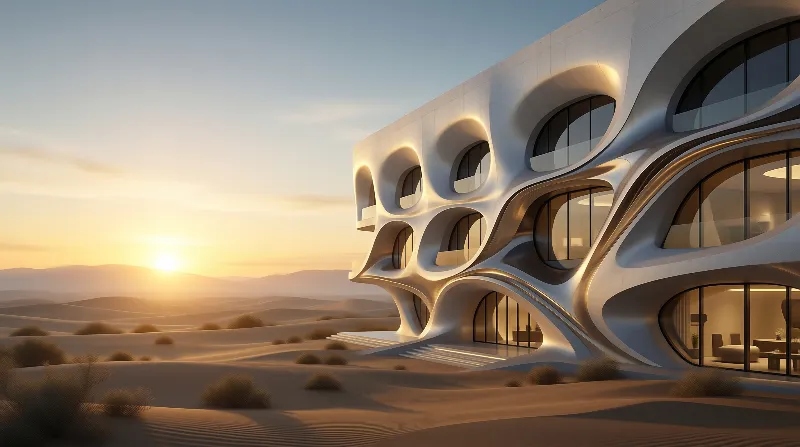 Futuristic Desert House