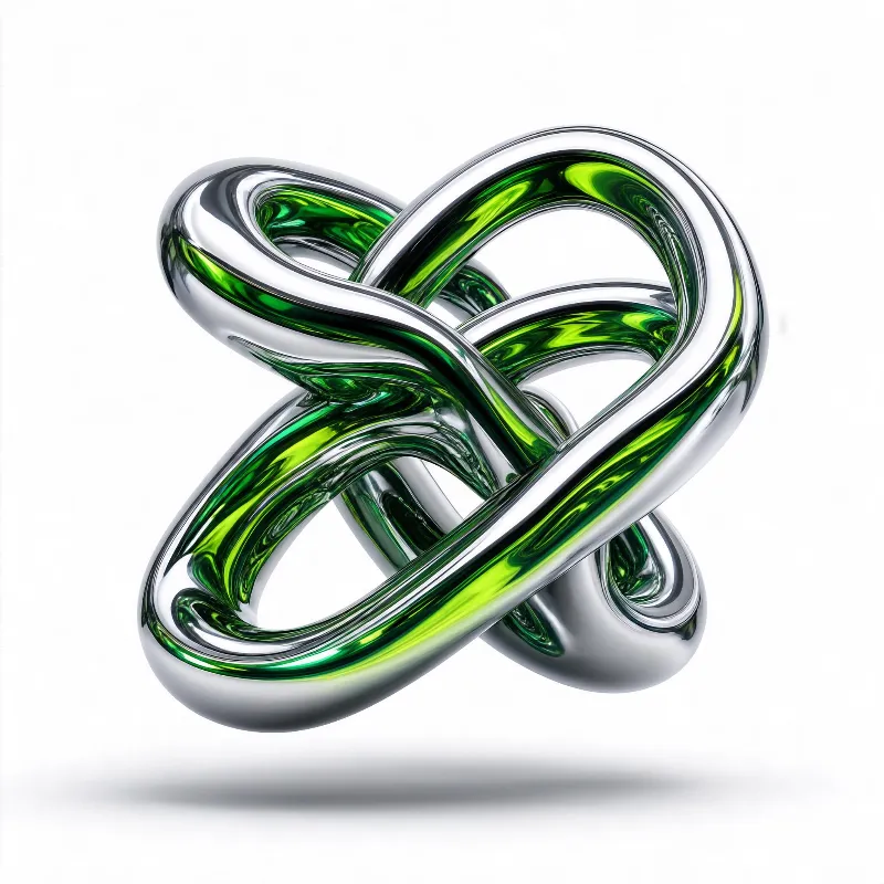 Interwoven Metallic Rings