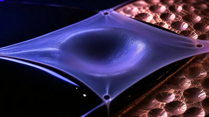 Translucent Membrane with Metallic Texture