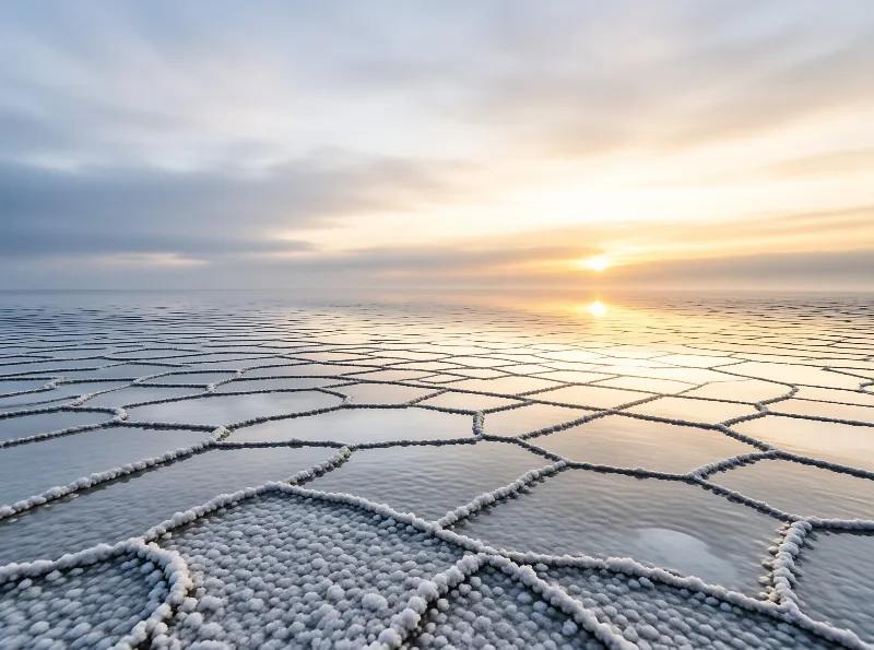 Sunrise on Salt Flat