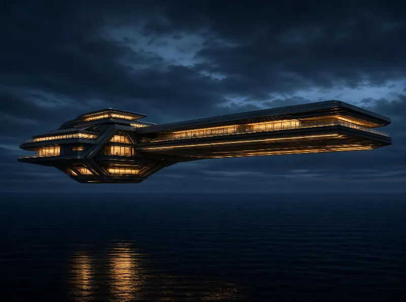 Futuristic Floating Villa