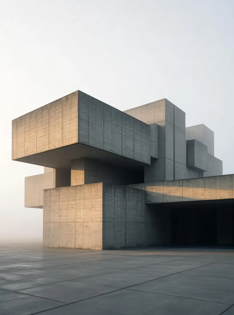 Brutalist Concrete Structure