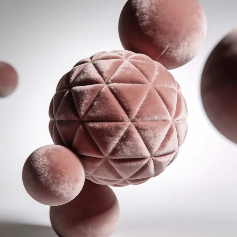 Velvet Geometric Sphere