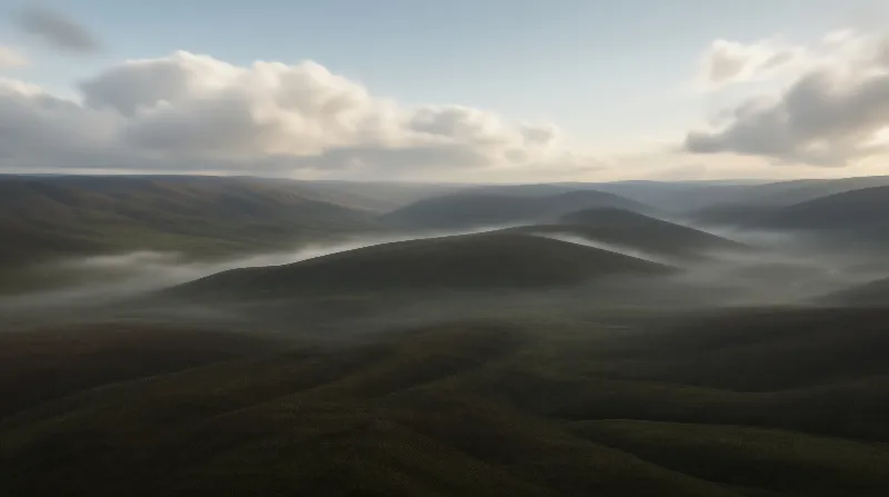 Misty Rolling Hills