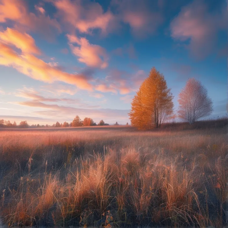Golden Hour Autumn Landscape