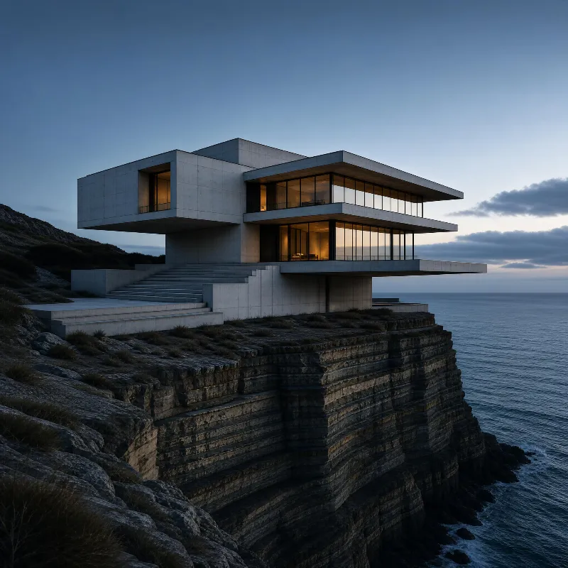 Modern Cliffside House