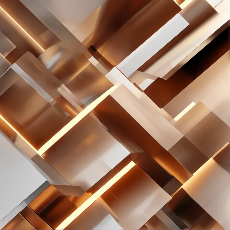 Abstract Copper Geometry