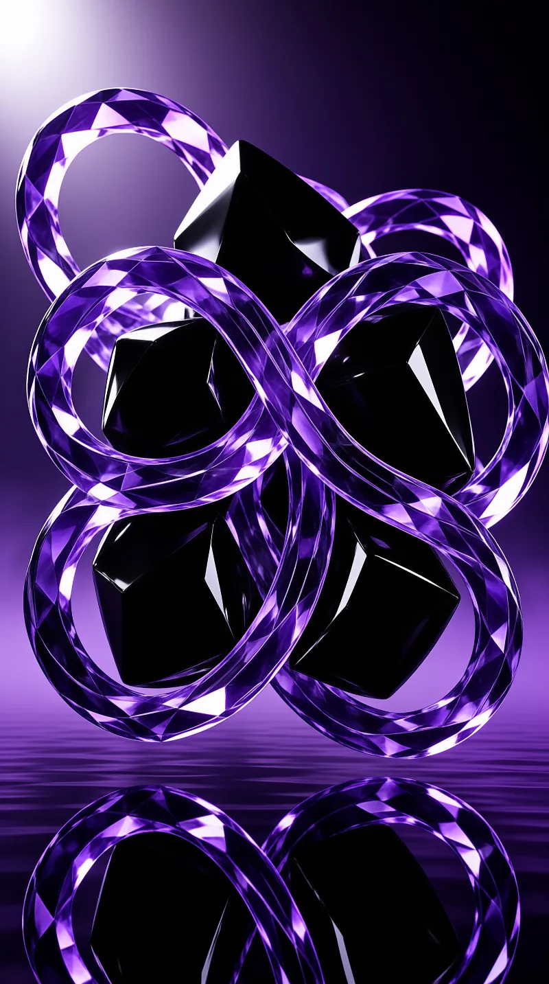 Abstract Purple Geometry